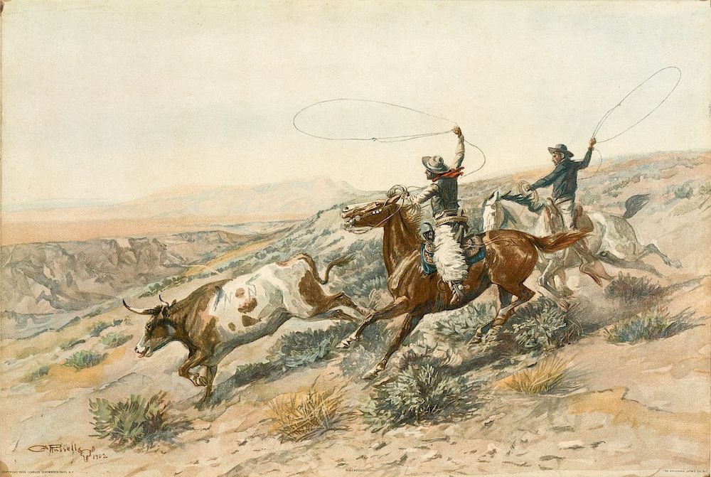 Appraisal: Charles Russell The Buckaroos The Buckaroos Artist Name Russell Charles