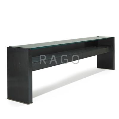 Appraisal: OSVALDO BORSANI - TECNO Console table Italy s Lacquered wood