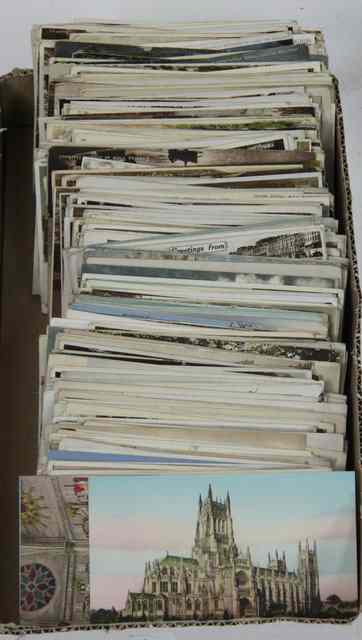 Appraisal: A quantity of postcards mostly resorts