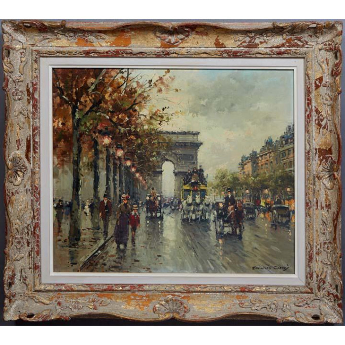 Appraisal: Edouard Leon Cortes - France Vue de l'Arc de Triomphe