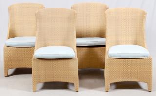 Appraisal: GRANGE MESH ALL WEATHER SIDE CHAIRS GRANGE MESH ALL WEATHER