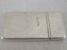 Appraisal: A patented slim sprung top silver card case by Sampson