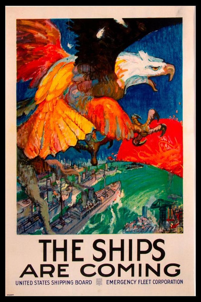 Appraisal: James Henry DAUGHERTY - Vintage World War I Poster The