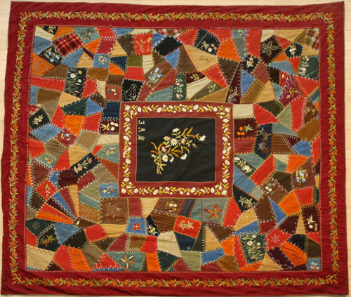 Appraisal: Victorian crazy quilt late th c x