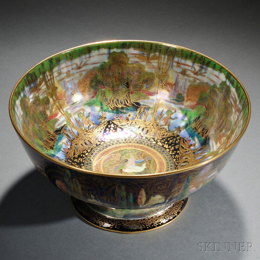 Appraisal: Wedgwood Fairyland Lustre Punch Bowl England c pattern Z with