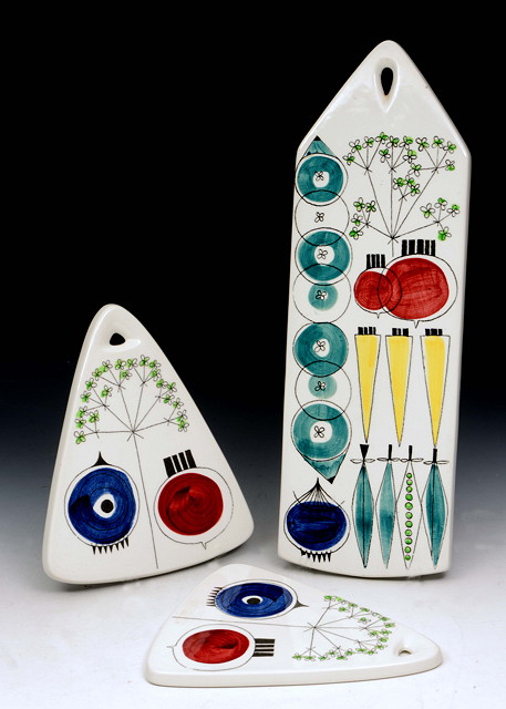 Appraisal: Marianne Westman b for RostrandThree 'Picknick' ceramic boards circa -