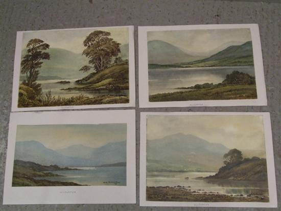 Appraisal: Keith Burtonshaw four watercolours of the lake district all of