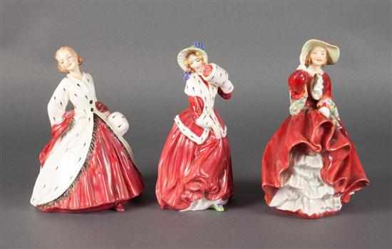 Appraisal: Three Royal Doulton china figures ''Top o' the Hill ''