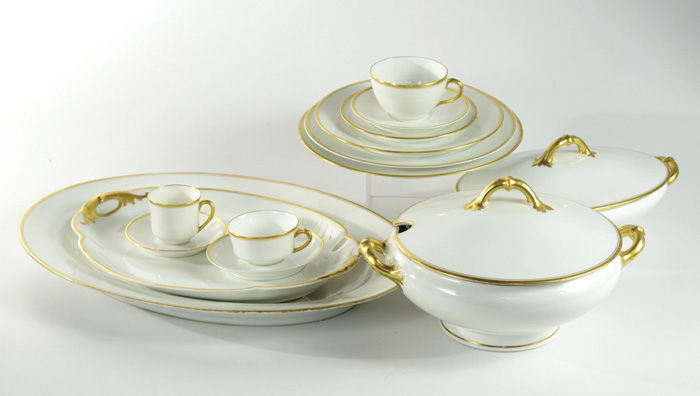 Appraisal: PIECE ASSEMBLED HAVILAND FINE CHINA SET Most in the Schlieger