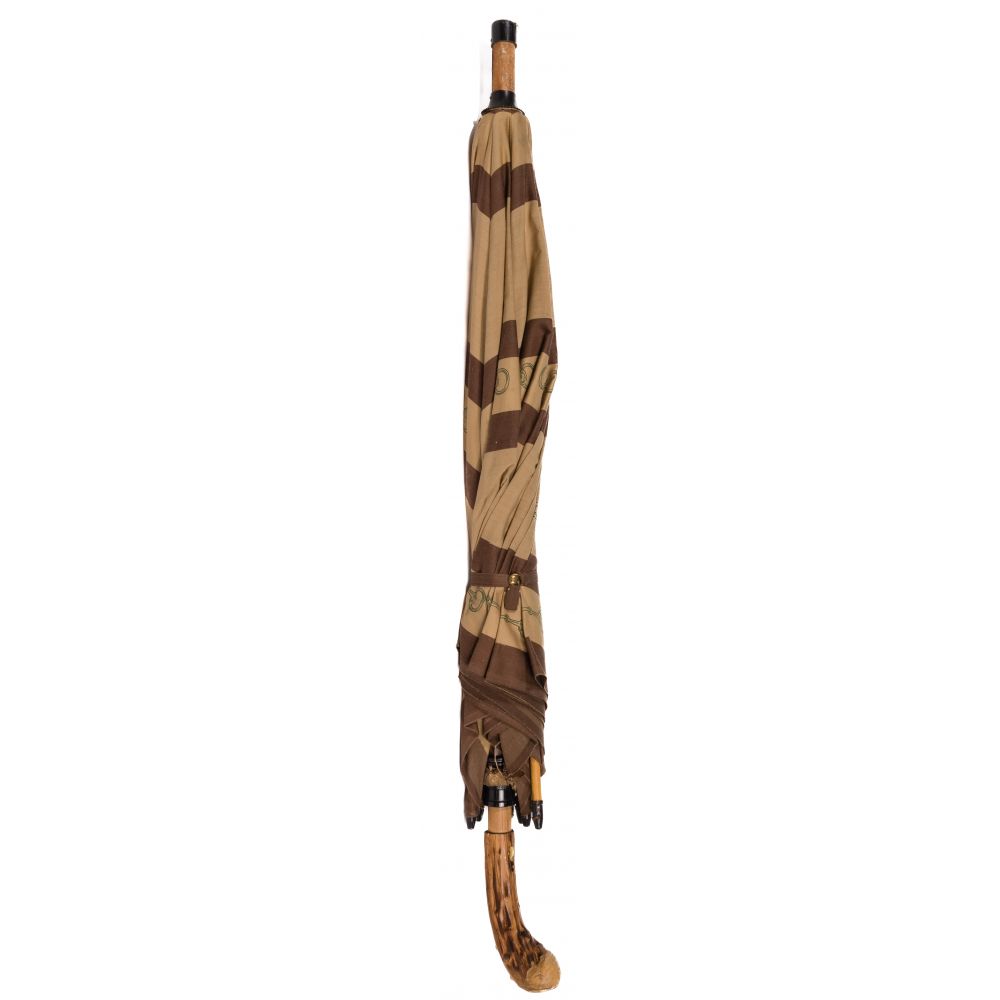 Appraisal: GUCCI DESIGNER UMBRELLAHaving a burl wood handle