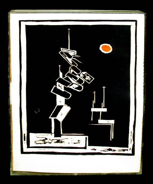 Appraisal: Hans Burkhardt Untitled Abstraction Untitled Abstraction Untitled Abstraction Linocuts each