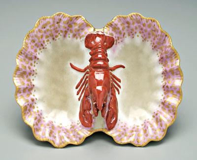 Appraisal: Limoges lobster dish blue printed H Co mark and M