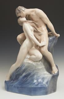 Appraisal: Royal Copenhagen Porcelain Figural Group titled Royal Copenhagen Porcelain Figural