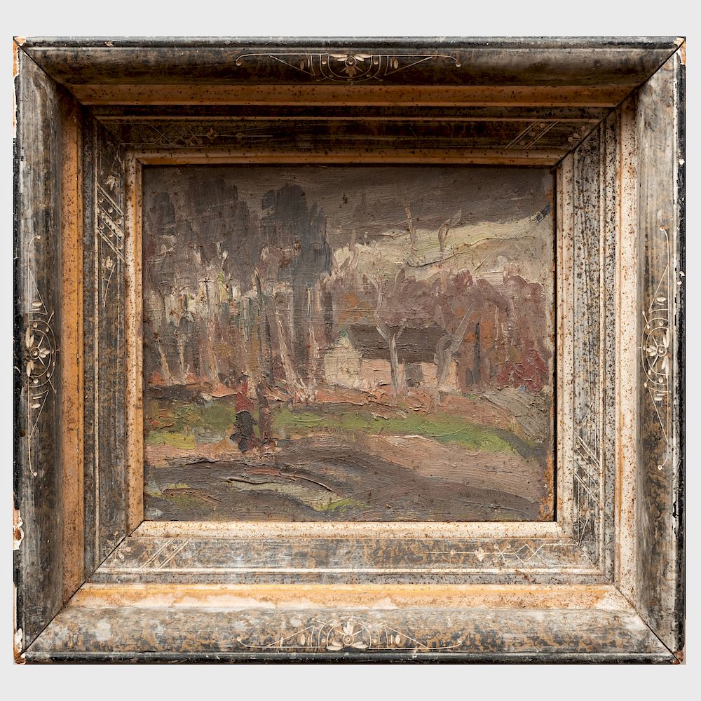 Appraisal: William Thon - Landscape Oil on paperboard signed 'William Thon'