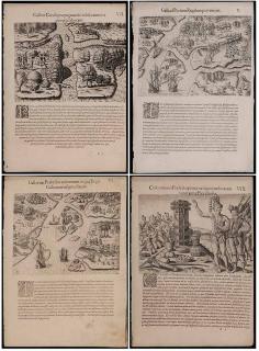 Appraisal: Four Theodore de Bry Florida Maps or later four uncolored