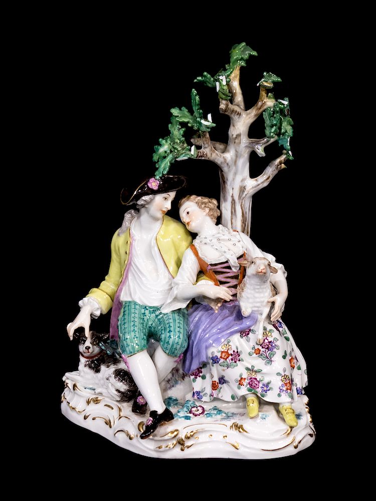 Appraisal: A Meissen Porcelain Figural Group A Meissen Porcelain Figural Group