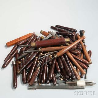 Appraisal: Collection of Holtzapffel and Other Manufacturer's Turning Tools th th