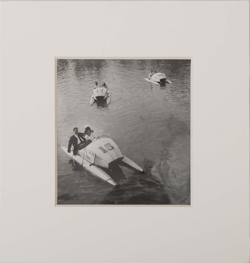 Appraisal: ROBERT DOISNEAU - PEDALOS Gelatin silver print with the artist's