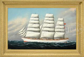 Appraisal: FRANCIS SOLON MONTICELLO BADGER American - PORTRAIT OF THE WINDJAMMER