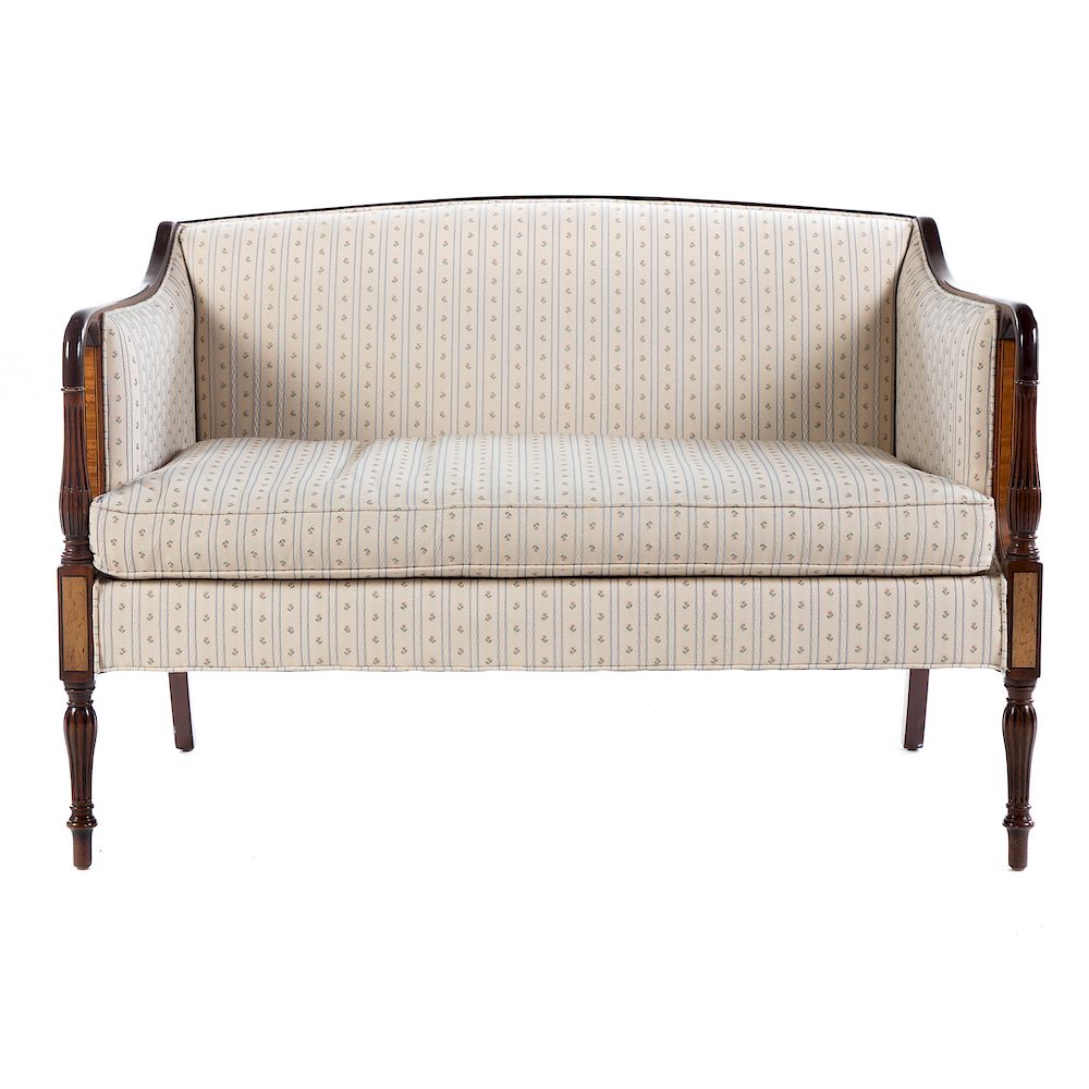 Appraisal: Federal Style Mahogany Settee th century in the Massachusetts manner