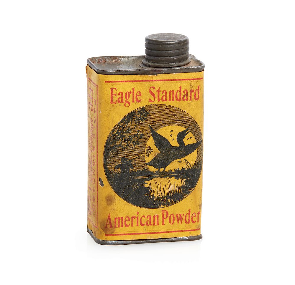 Appraisal: Eagle Standard American Gunpowder Tin Small pound tin of Eagle