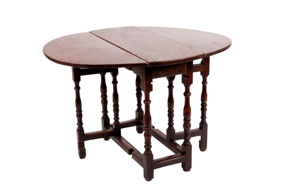 Appraisal: AMERICAN DROP LEAF TABLE inches wide inches deep inches high