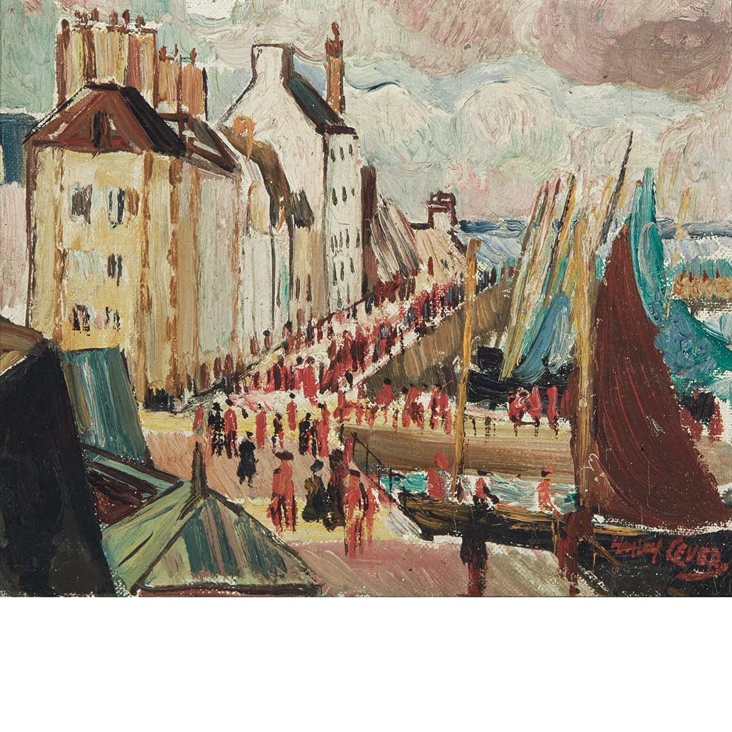 Appraisal: Richard Hayley Lever American - The Pier St Ives Cornwall