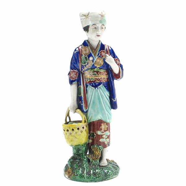 Appraisal: A Japanese Kutani figure of a girl height in width