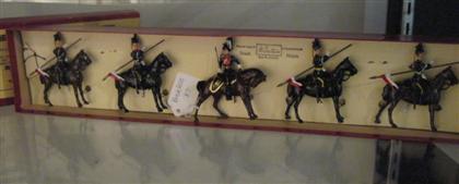 Appraisal: Britain's Set No th Queen's Royal LancersFive figures on horseback