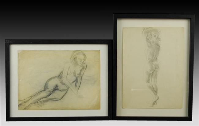 Appraisal: EDMUND QUINCY American - COLLECTION OF FOUR DRAWINGS four framed