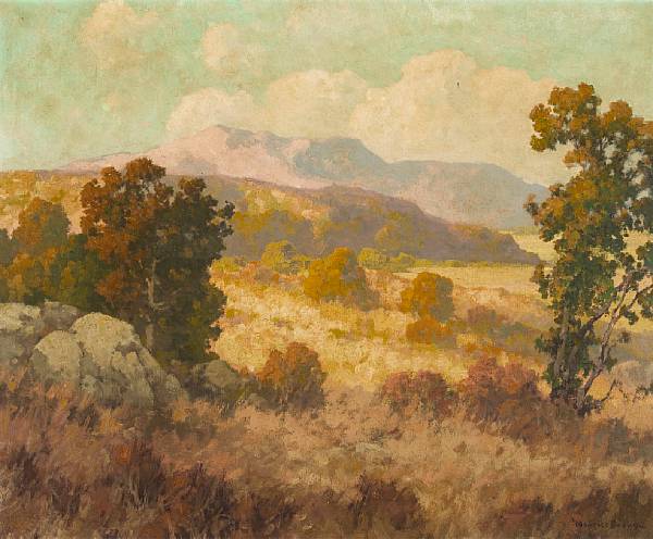 Appraisal: Maurice Braun American - Sunlit Hills signed 'Maurice Braun' lower