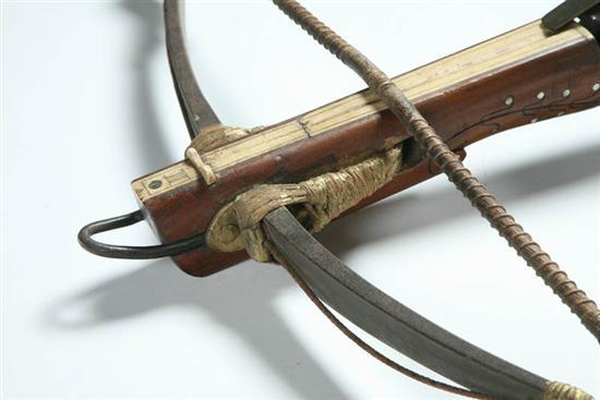 Appraisal: INLAID CROSSBOW Probably Germany th- th century Carved walnut stock