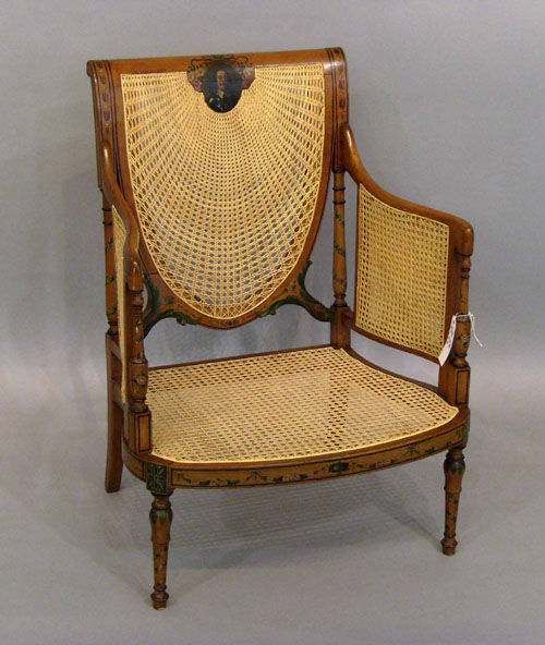 Appraisal: Adams style armchair early th c