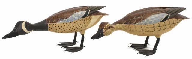 Appraisal: lot of Carved and painted artist duck decoys signed Charles