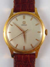 Appraisal: A gent's carat gold Omega wrist watch case approx mm