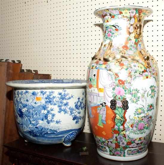 Appraisal: Chinese Export Rose Medallion porcelain vase and a Japanese Arita