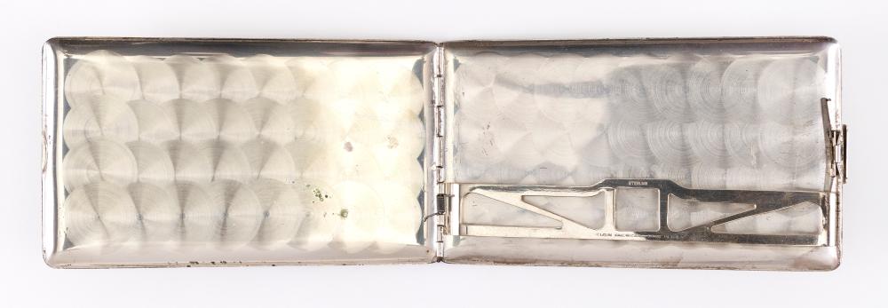 Appraisal: ELGIN AMERICAN STERLING SILVER CIGARETTE CASE MID- TH CENTURY APPROX