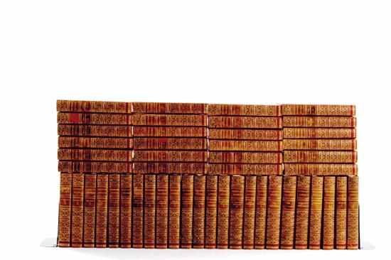 Appraisal: Fine leather-bound books The Waverly Novel set Sir Walter Scott