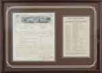 Appraisal: FRAMED COLT MEMORABILIA The first is a Colt factory letter