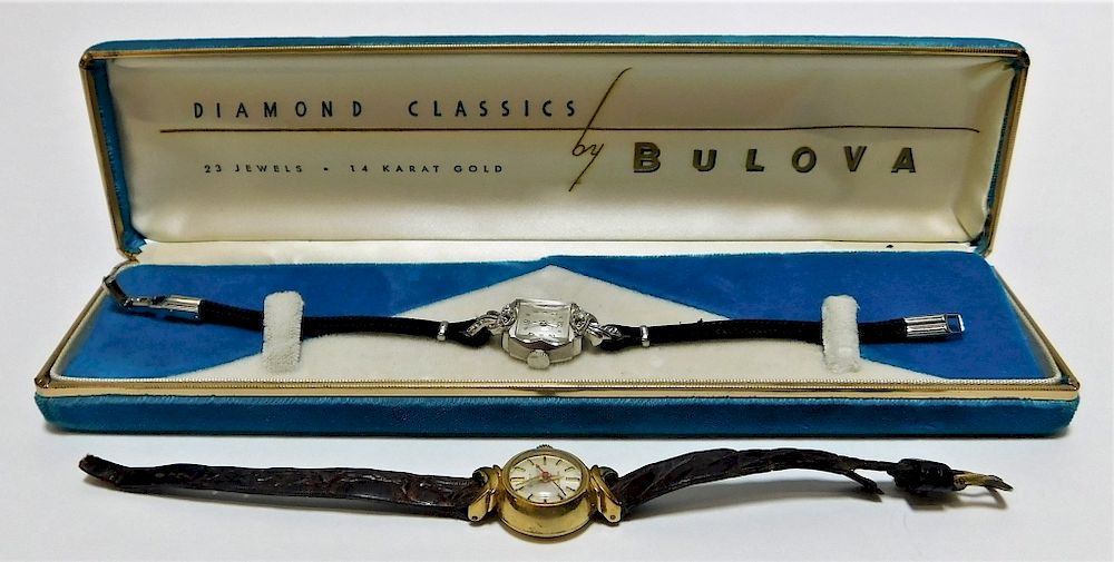 Appraisal: PC Lady's Bulova K Cocktail Wrist Watches United States Circa