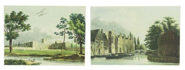 Appraisal: lot of Framed offset prints on paper University of Cambridge