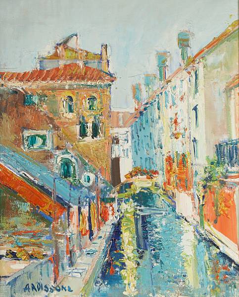 Appraisal: Yolande Ardissone French born Street Scene signed 'ARDISSONE' lower left