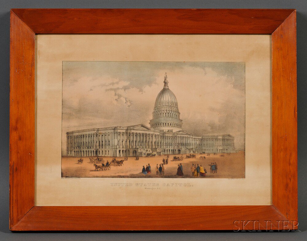 Appraisal: Currier Ives publishers American - United States Capitol Washington D