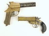 Appraisal: FLARE GUNS - Two circa - brass flare guns -