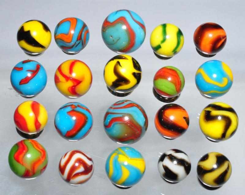 Appraisal: Lot of Peltier National Rainbow Marbles Description This group includes