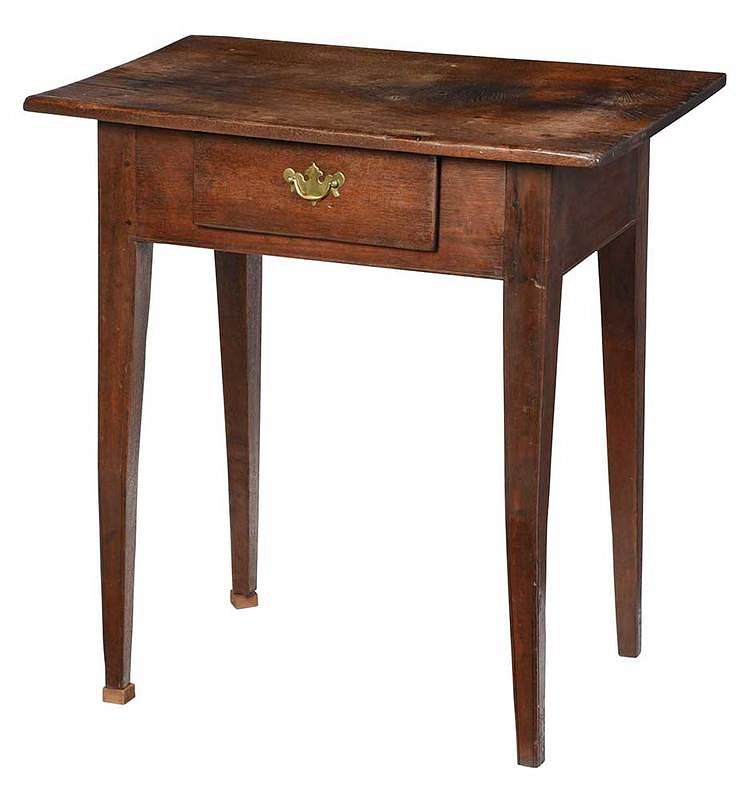 Appraisal: Unusual North Carolina Federal One Drawer Table American attributed to