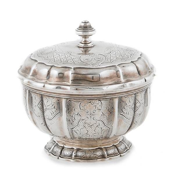 Appraisal: A Lamerie style sugar bowl Crichton London height in diameter