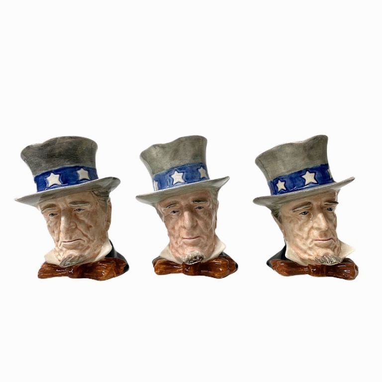 Appraisal: Uncle Sam Character Royal Winton Jugs Uncle Sam Character Royal