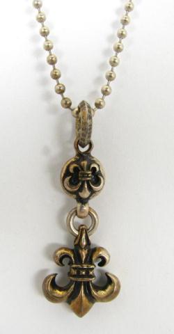 Appraisal: Chrome Hearts vintage sterling silver fleur de lis pendant on