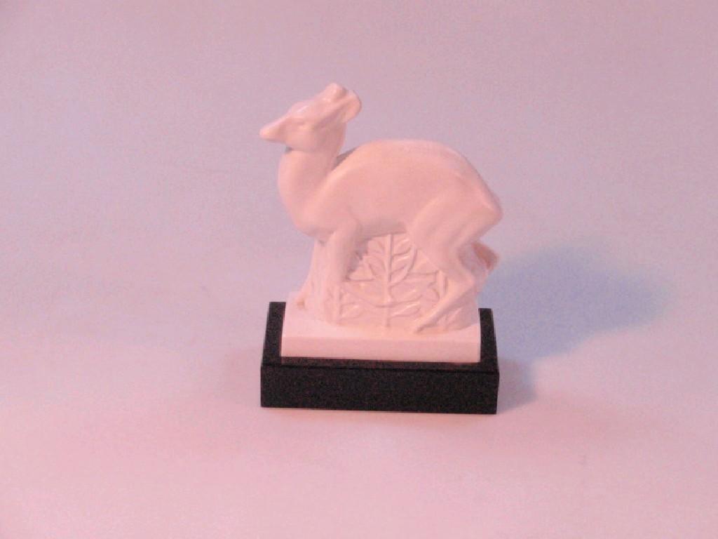 Appraisal: A Wedgwood cream glazed figure of a Duiker designed by